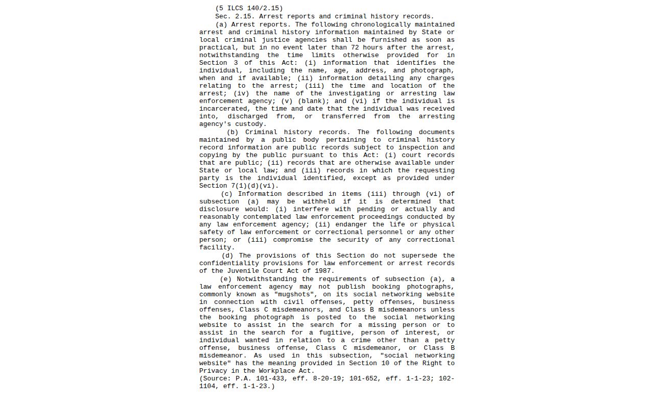 McDonough County Illinois arrest-information and booking-photo law source